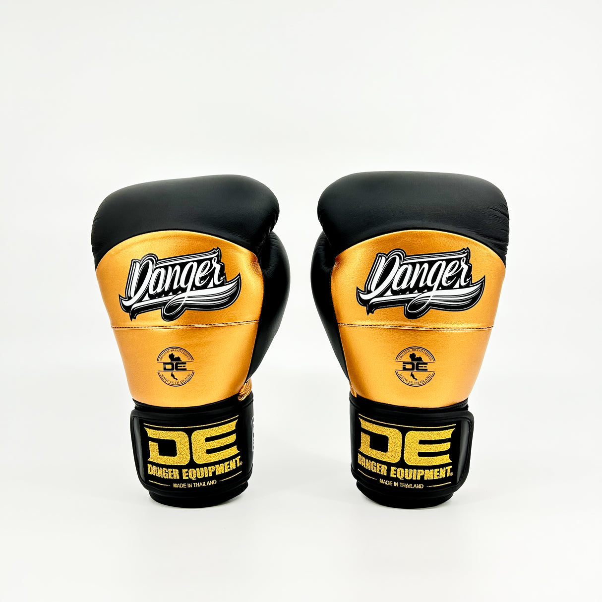 Danger Reborn Boxhandschuhe - Mikrofaser - Schwarz/Gold