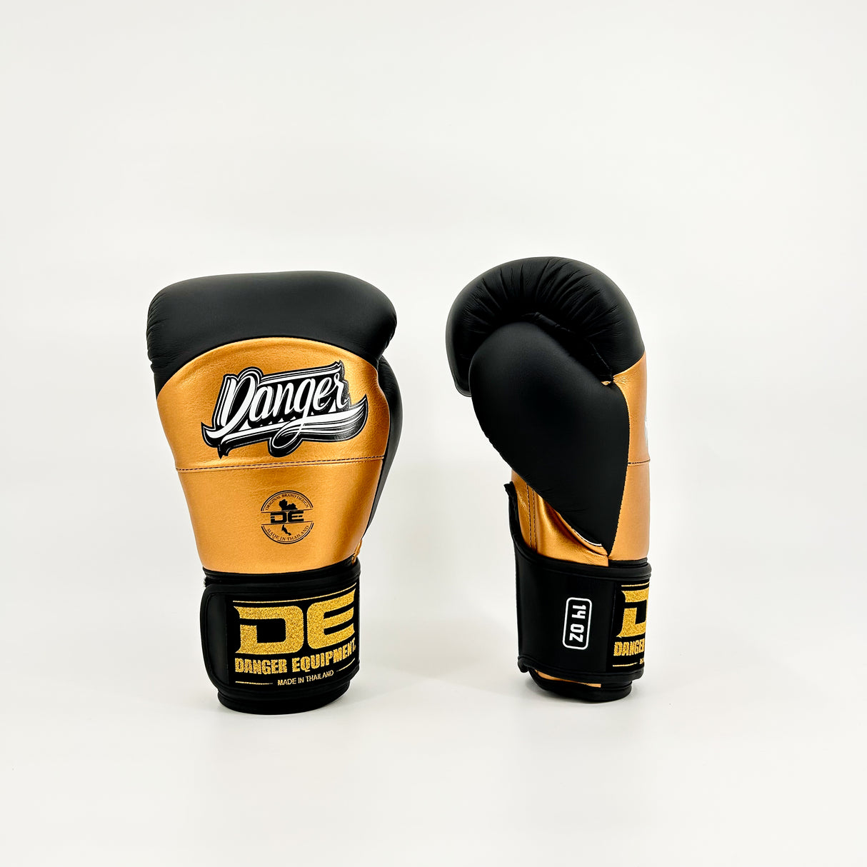 Danger Reborn Boxhandschuhe - Mikrofaser - Schwarz/Gold