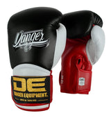 Danger Rocket 5.0 Boxhandschuhe - Echtes Leder - Schwarz/Weiß/Rot