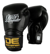 Danger Rocket Boxhandschuhe - Echt Leder - Schwarz