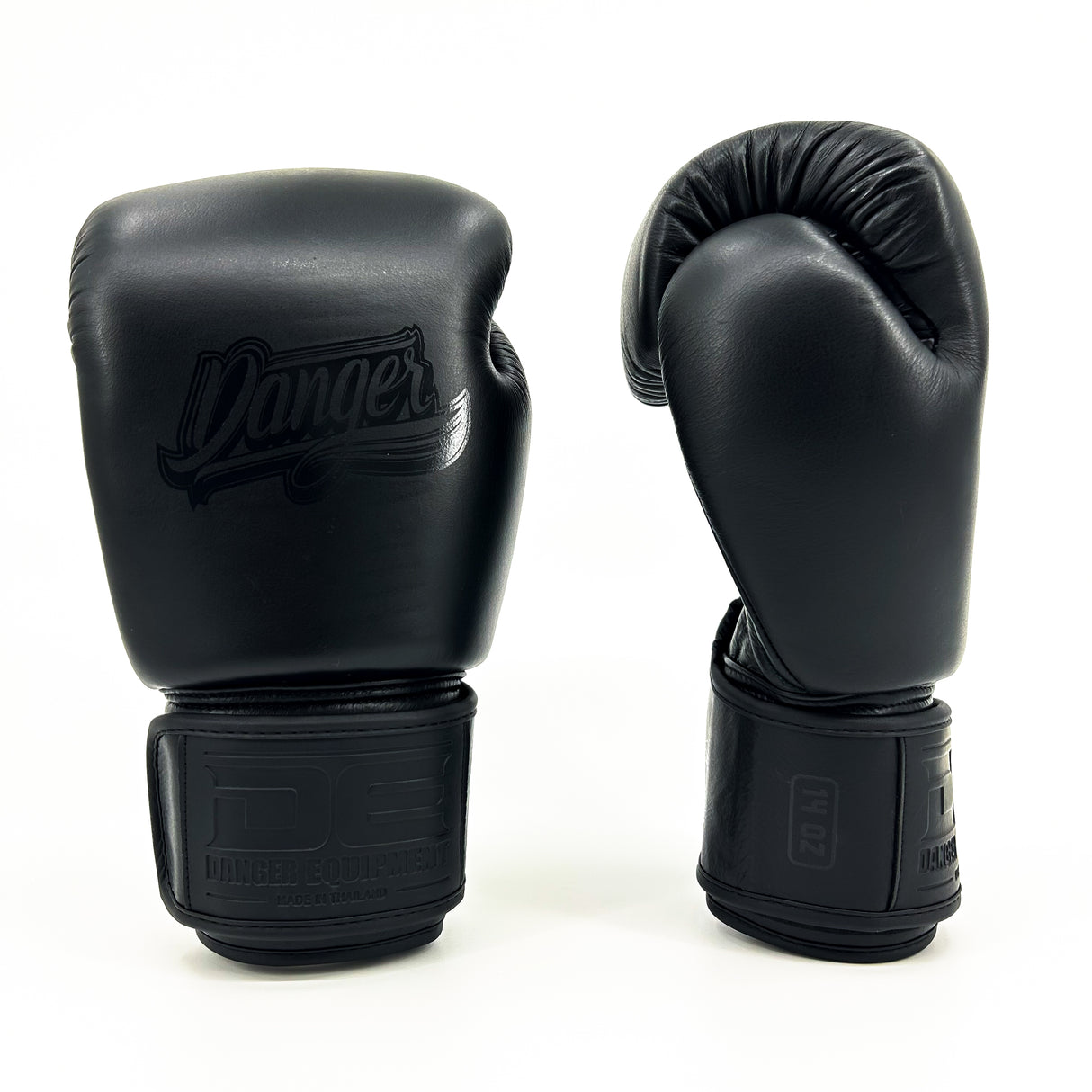 Danger Supermax Boxhandschuhe - Black Edition - Echt Leder - Schwarz