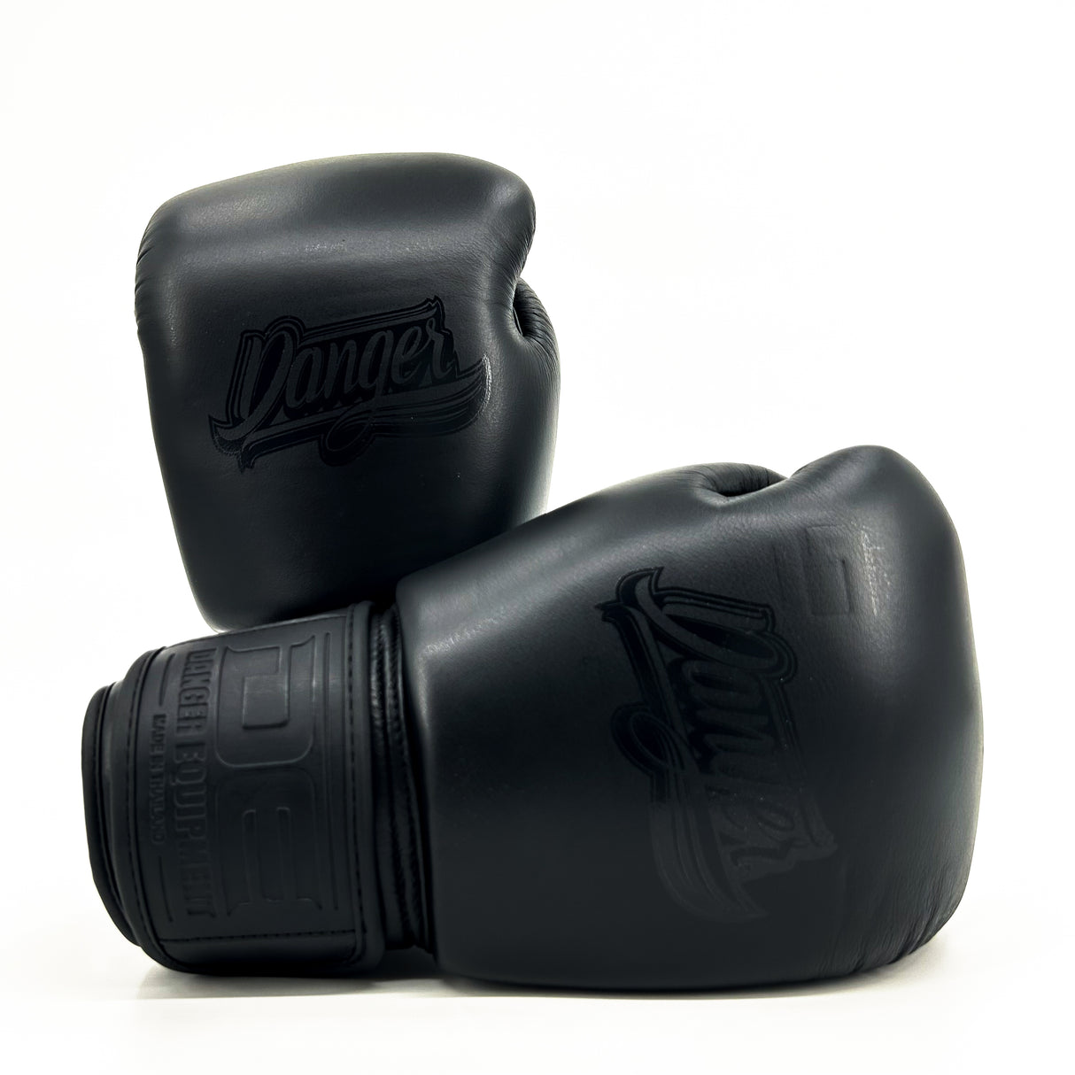 Danger Supermax Boxhandschuhe - Black Edition - Echt Leder - Schwarz