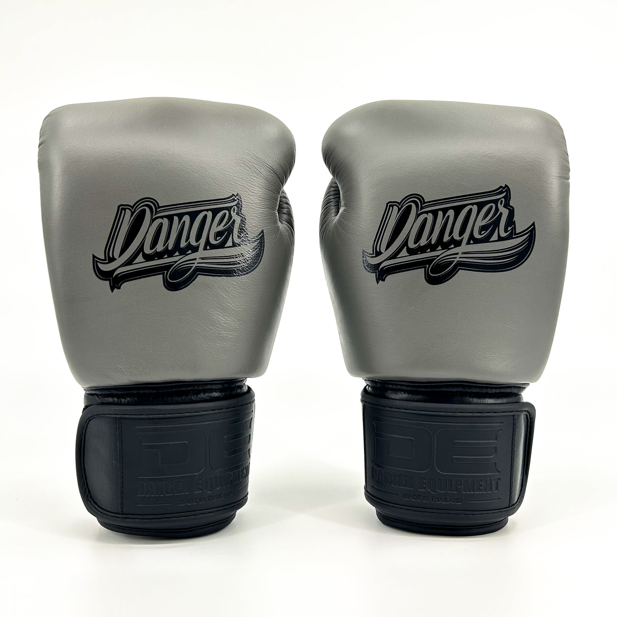 Danger Supermax Boxhandschuhe - Grey Edition - Echt Leder - Grau