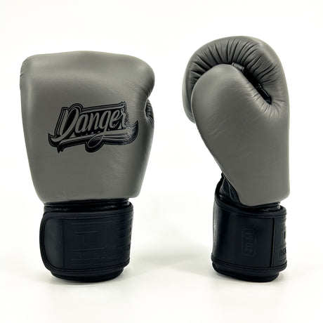 Danger Supermax Boxhandschuhe - Grey Edition - Echt Leder - Grau