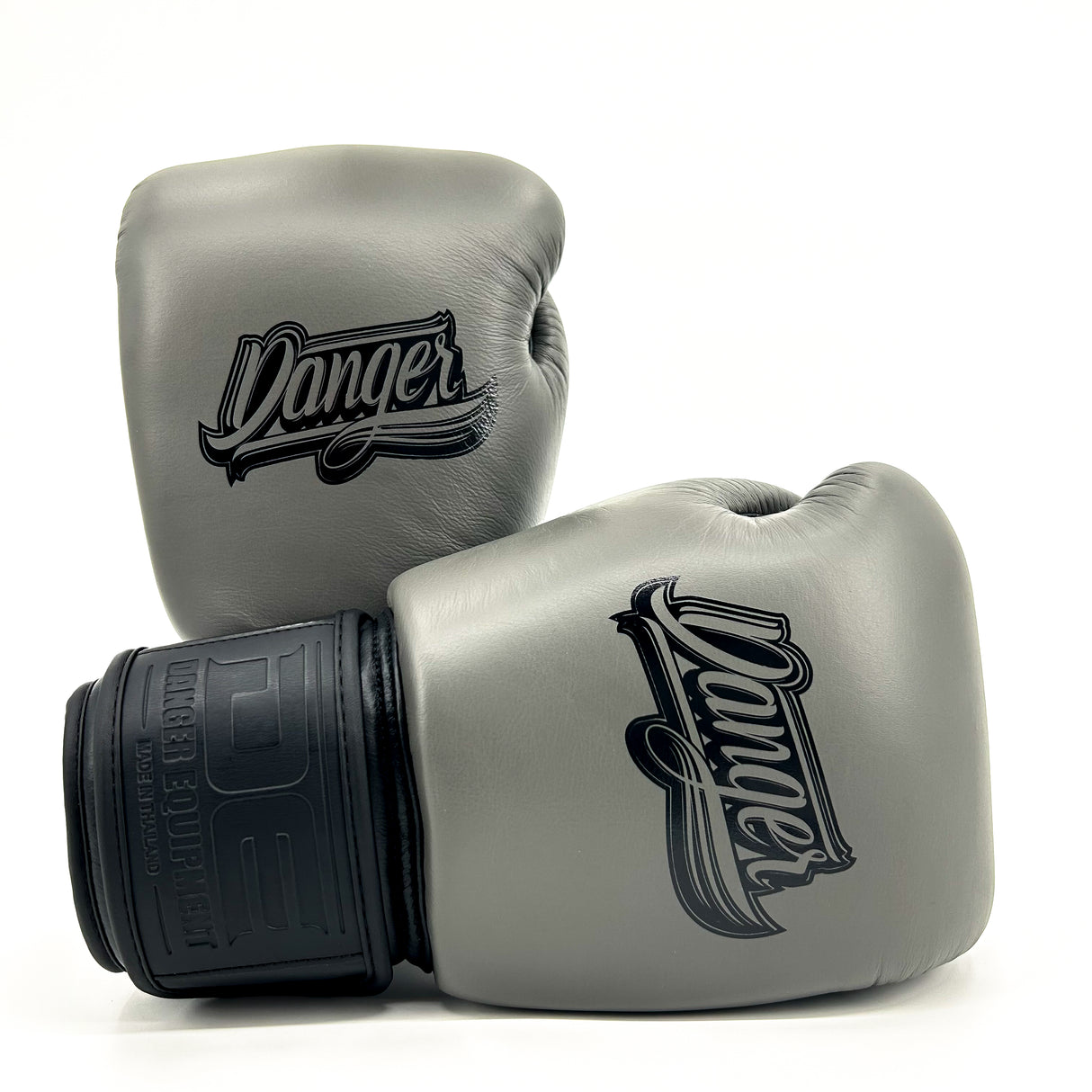 Danger Supermax Boxhandschuhe - Grey Edition - Echt Leder - Grau