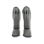 Danger Supermax Schienbeinschoner - Grey Edition - Echt Leder - Grau