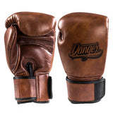 Danger Thai Legend Boxhandschuhe - Echtes Leder - Braune Retro-Optik