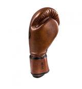 Danger Thai Legend Boxhandschuhe - Echtes Leder - Braune Retro-Optik