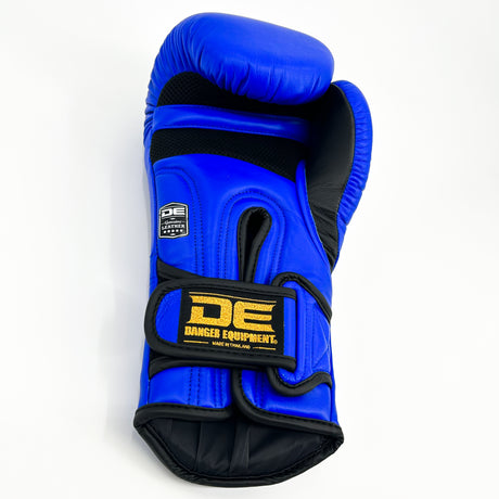 Danger Ultimate Fighter Boxhandschuhe - Echt Leder - Blau/Schwarz
