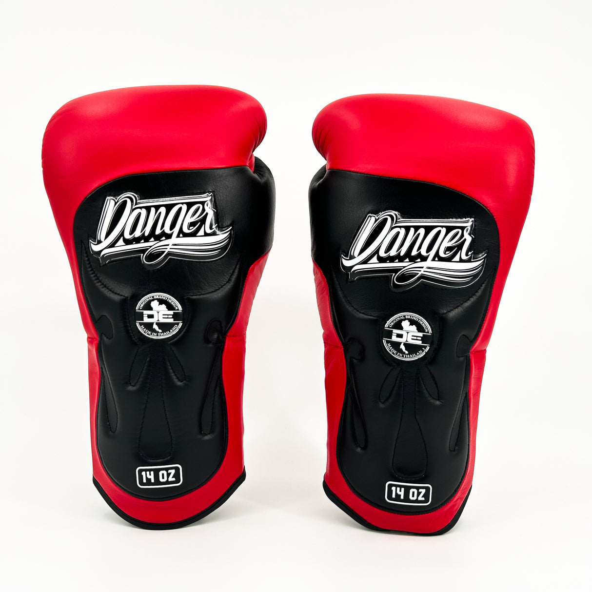 Danger Ultimate Fighter Boxhandschuhe - Echt Leder - Rot/Schwarz