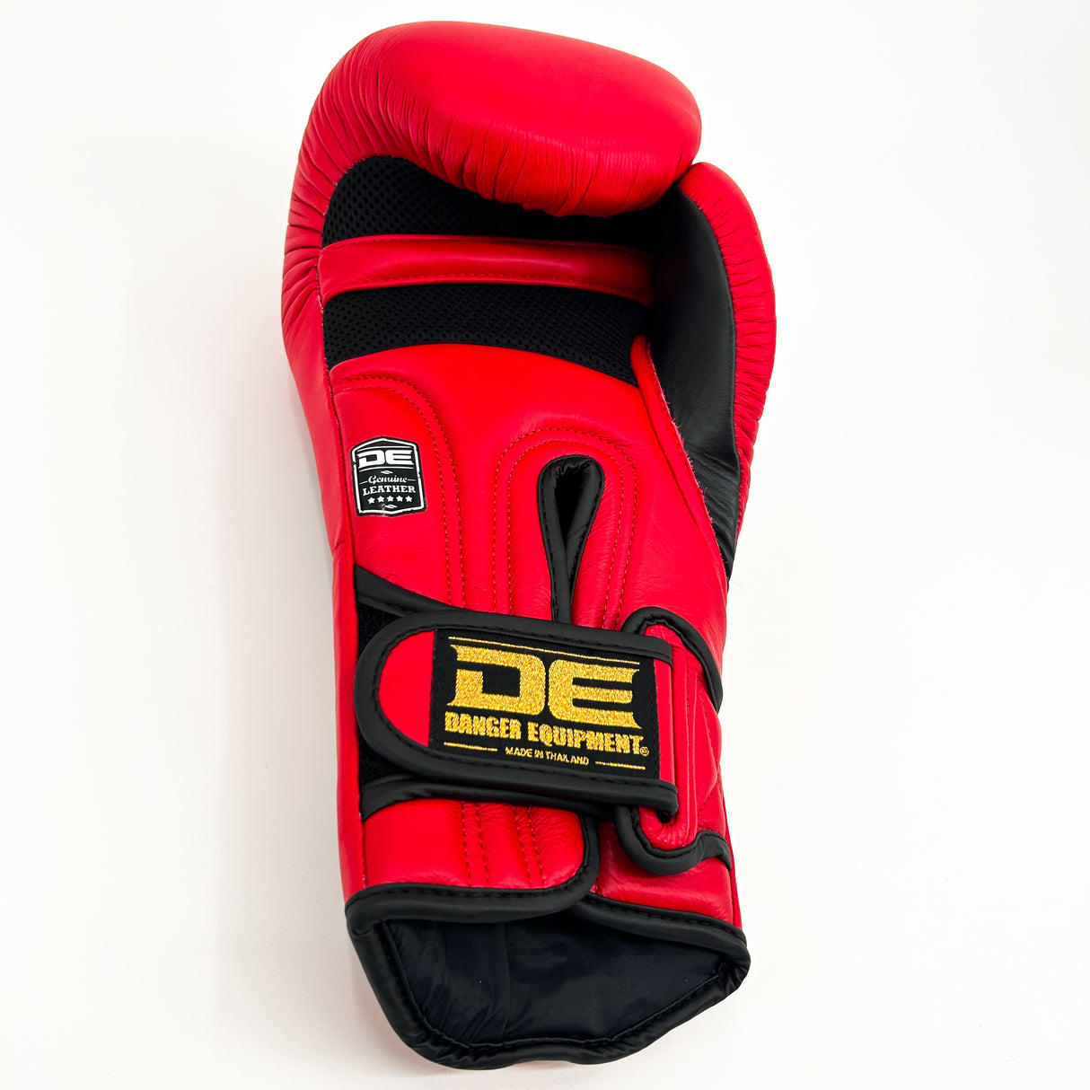 Danger Ultimate Fighter Boxhandschuhe - Echt Leder - Rot/Schwarz