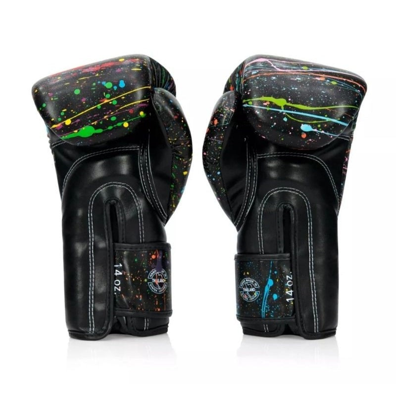 Fairtex BGV14PT Mikrofaser Boxhandschuhe - Kunstkollektionen - Painter Schwarz