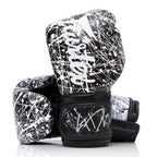 Fairtex BGV14PT Mikrofaser Boxhandschuhe - Kunstkollektionen - Painter Schwarz/Weiß