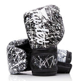 Fairtex BGV14PT Mikrofaser Boxhandschuhe - Kunstkollektionen - Painter Schwarz/Weiß
