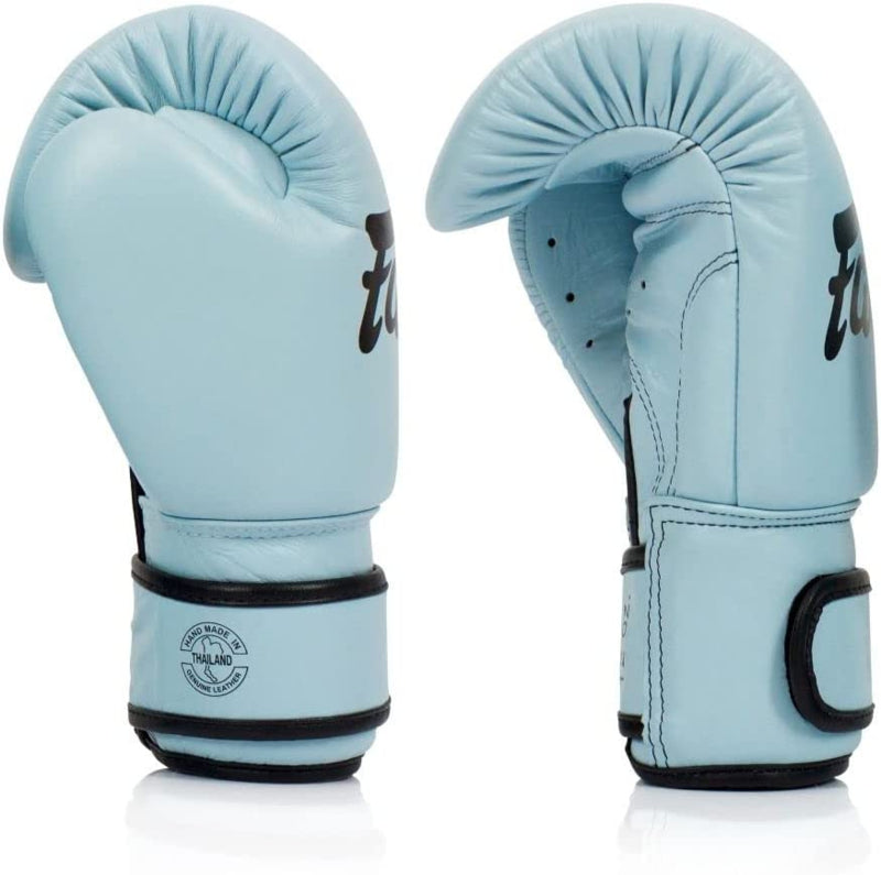 Fairtex BGV20 Echtes Leder Boxhandschuhe - echtes Leder - Pastell Blau