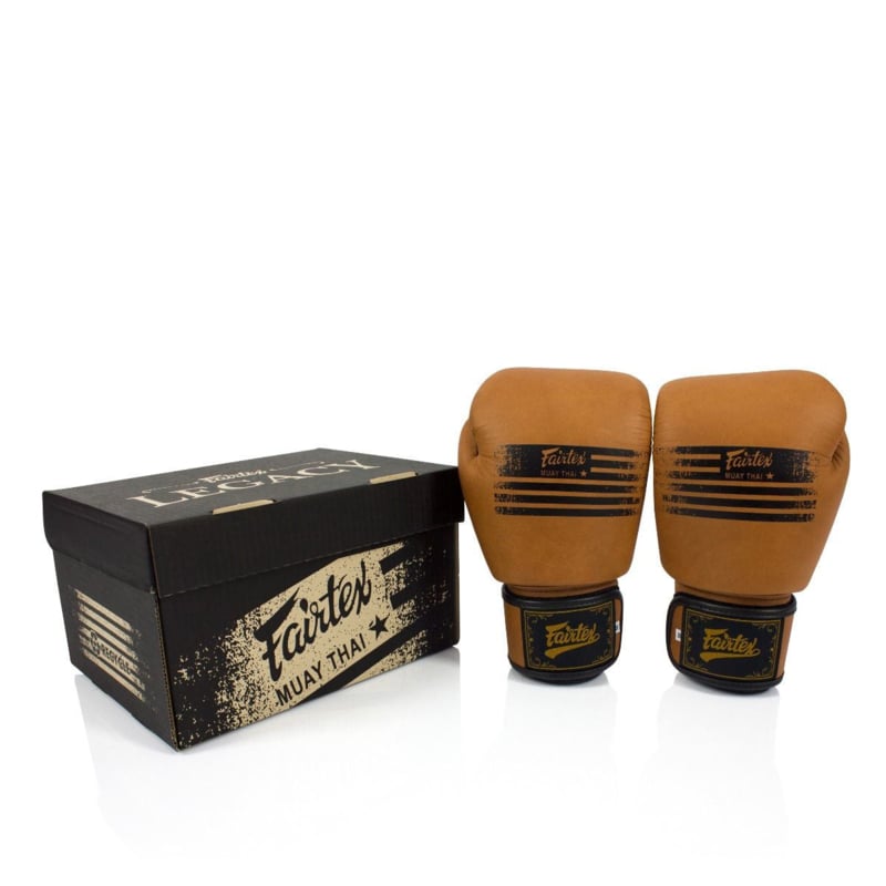 Fairtex BGV21 Legacy Boxhandschuhe - echtes Leder - Braun