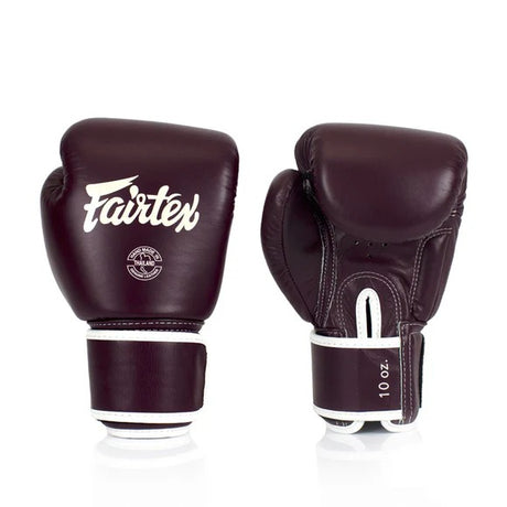 Fairtex BGV16 Boxhandschuhe - Echtes Leder - Maroon