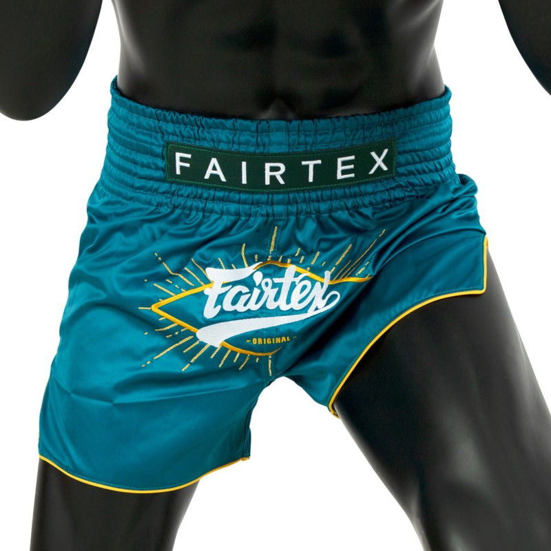 Fairtex BS1907 Muay Thai Shorts - Focus - Grün