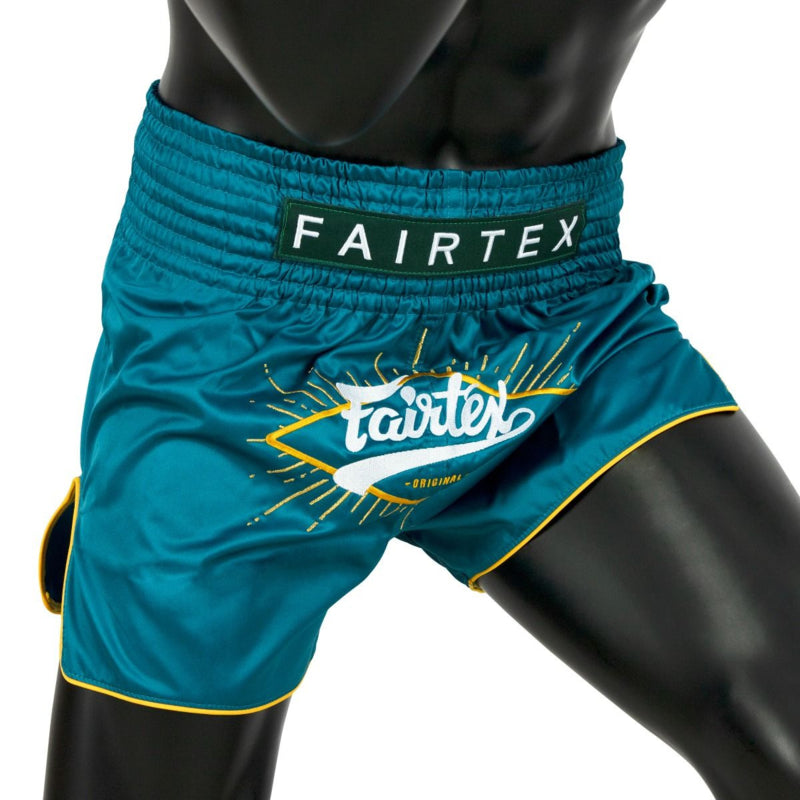 Fairtex BS1907 Muay Thai Shorts - Focus - Grün