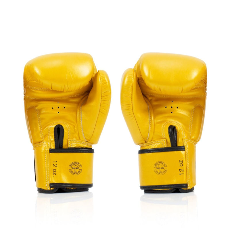 Fairtex BGV19 Deluxe "Tight-Fit" Boxhandschuhe - Goldgelb
