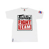 Fairtex Fight Team T-Shirt - Weiß - Druck Rot/Schwarz