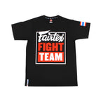 Fairtex Fight Team T-Shirt - Schwarz - Druck Weiß/Rot