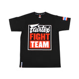 Fairtex Fight Team T-Shirt - Schwarz - Druck Weiß/Rot