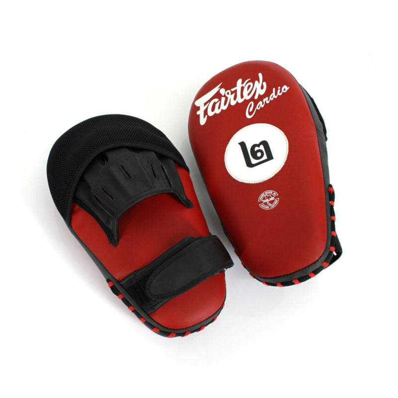 Fairtex FMV12 Angular Focus Mitts - Rot/Schwarz