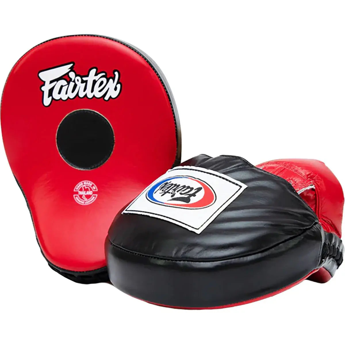 Fairtex FMV9 Ultimate Contoured Focus Mitts - Rot / Schwarz