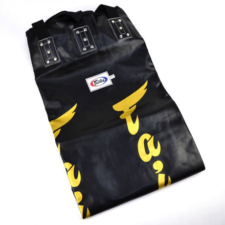 Fairtex HB6 Muay Thai Banana Bag - 180 cm - Ungefüllt - Schwarz / Gold