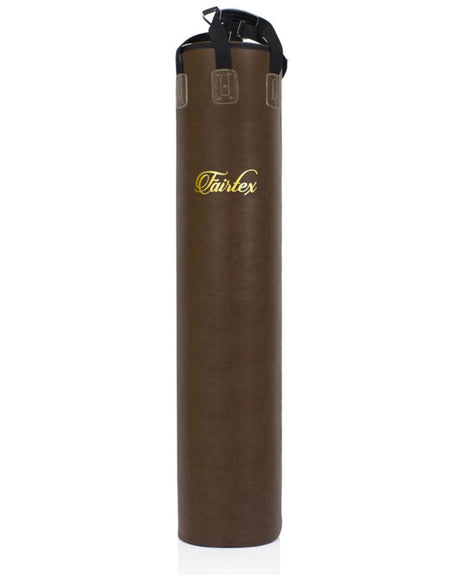Fairtex HB6TB Throwback Muay Thai Banana Bag - 180 cm - Ungefüllt - Braun