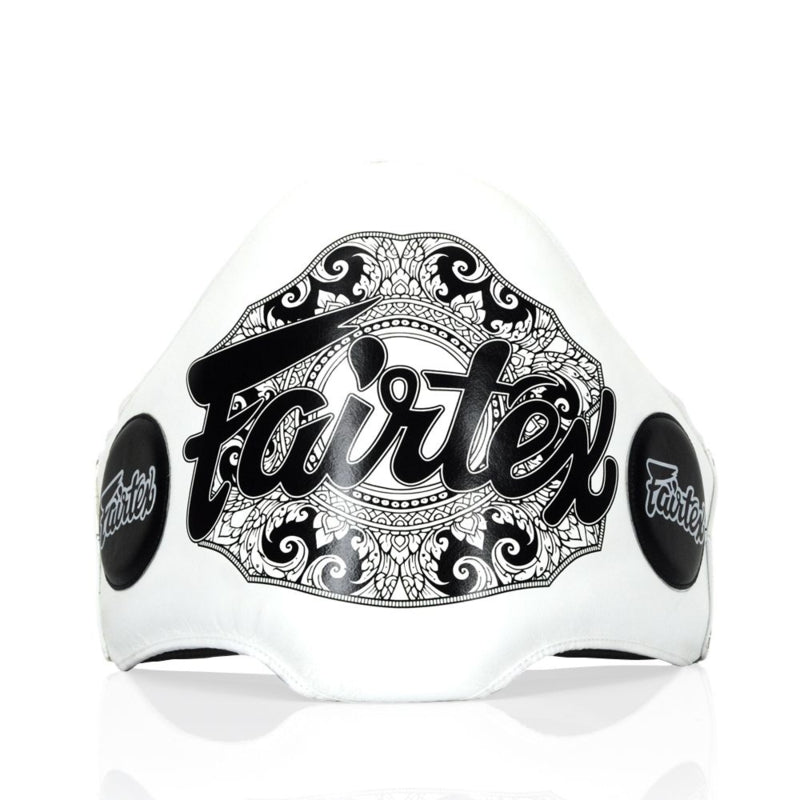 Fairtex BPV2 Leichtgewicht Bauchschutz (A.K.A. "The Champion Belt") - Weiß