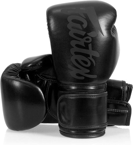 Fairtex BGV14SB Mikrofaser Boxhandschuhe - Kunstkollektionen - Solid Black
