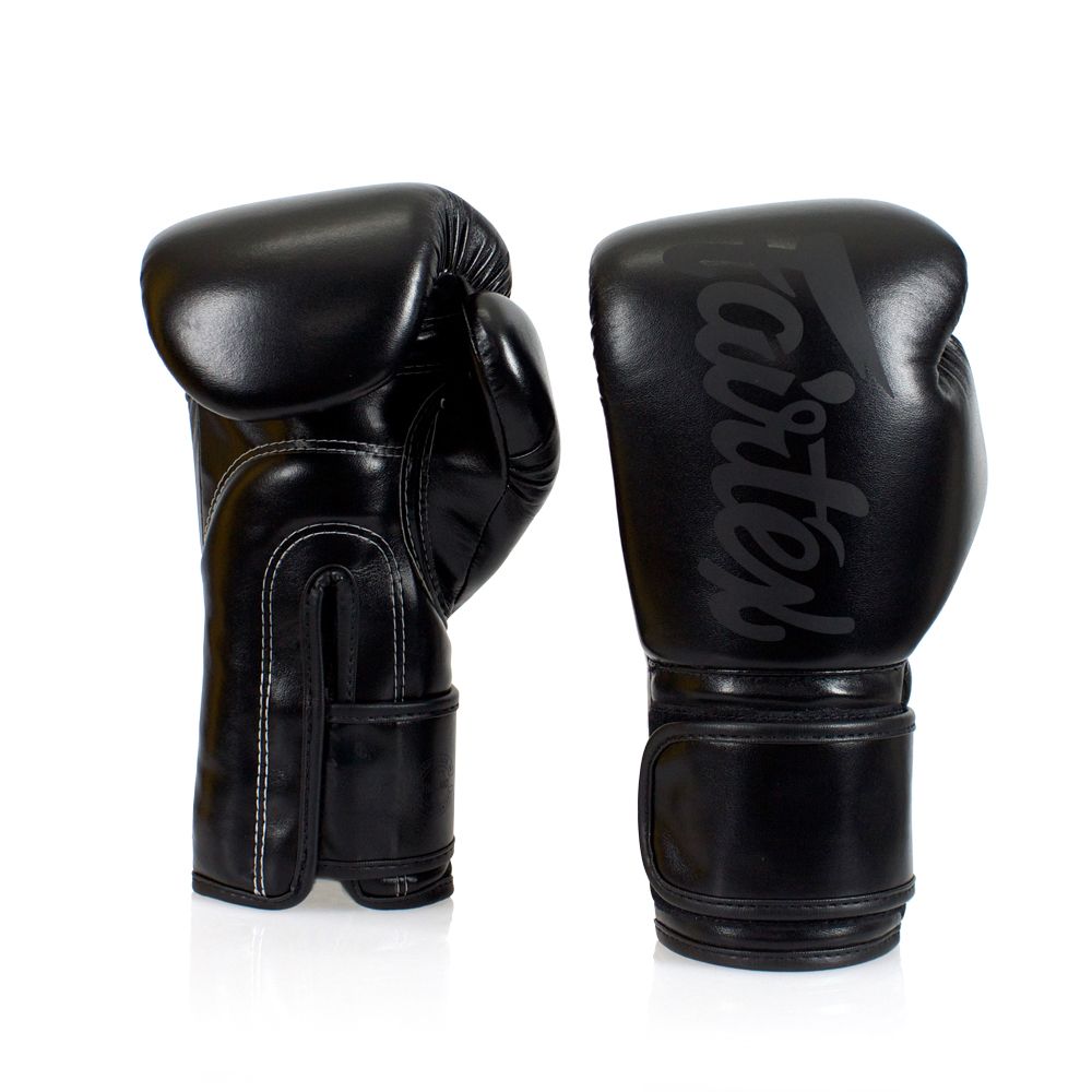 Fairtex BGV14SB Mikrofaser Boxhandschuhe - Kunstkollektionen - Solid Black