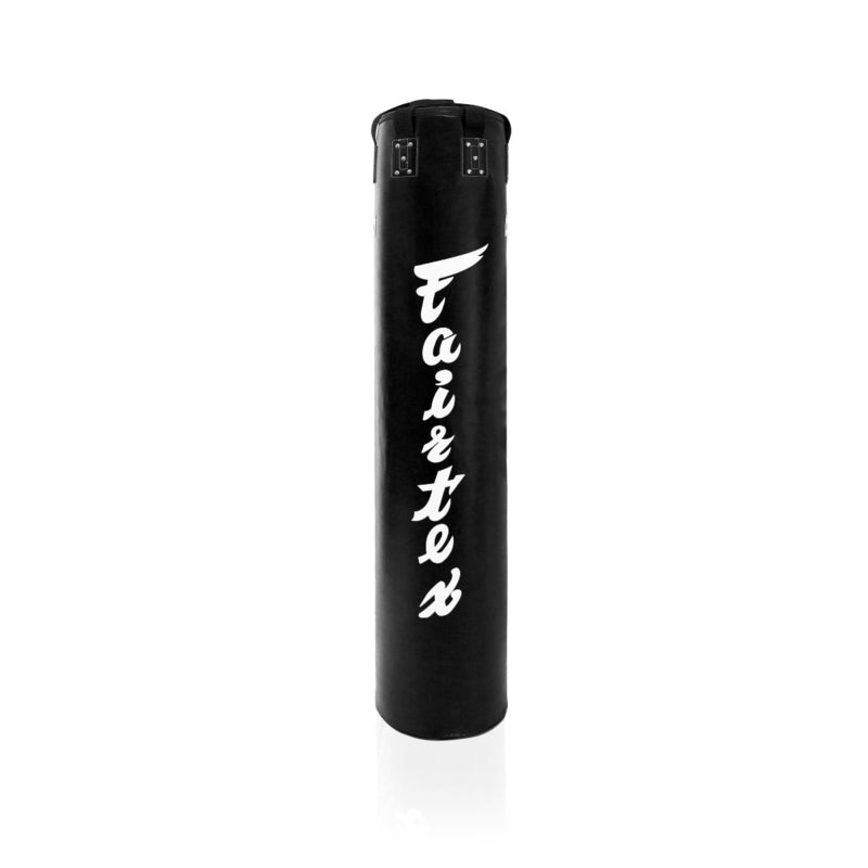 Fairtex HB6 Muay Thai Banana Bag - 180 cm - Ungefüllt - Schwarz