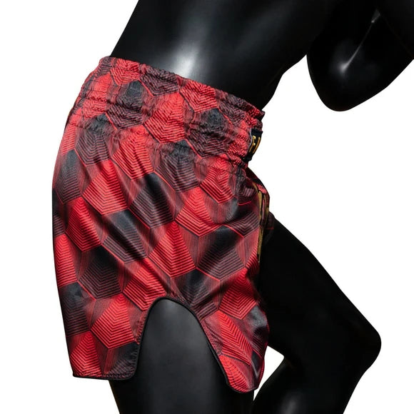 Fairtex BS1919 Muay Thai Shorts - Rot/Schwarz