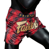 Fairtex BS1919 Muay Thai Shorts - Rot/Schwarz
