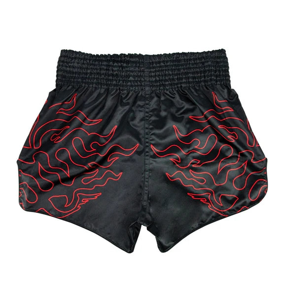 Fairtex BS1920 Muay Thai Shorts - Lava - Schwarz/Gold