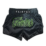 Fairtex BS1924 Muay Thai Shorts Racer - Schwarz/Grün