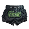 Fairtex BS1924 Muay Thai Shorts Racer - Schwarz/Grün
