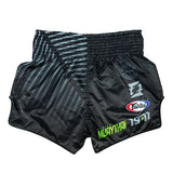 Fairtex BS1924 Muay Thai Shorts Racer - Schwarz/Grün