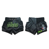 Fairtex BS1924 Muay Thai Shorts Racer - Schwarz/Grün