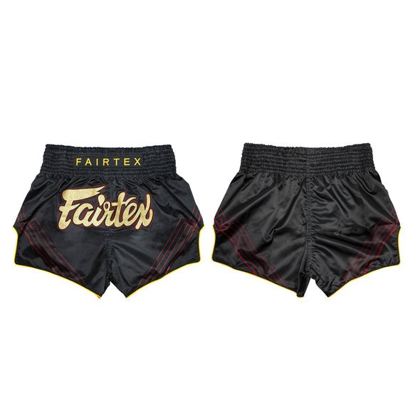 Fairtex BS1925 Muay Thai Shorts - Mr.X - schwarz/gold