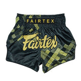 Fairtex BS1931 Muay Thai Shorts - Heart of Gold - schwarz/gold