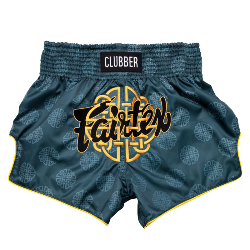 Fairtex BS1915 Muay Thai Shorts - Clubber - grün