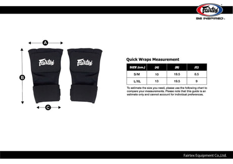 Fairtex Quick Wraps - Schwarz