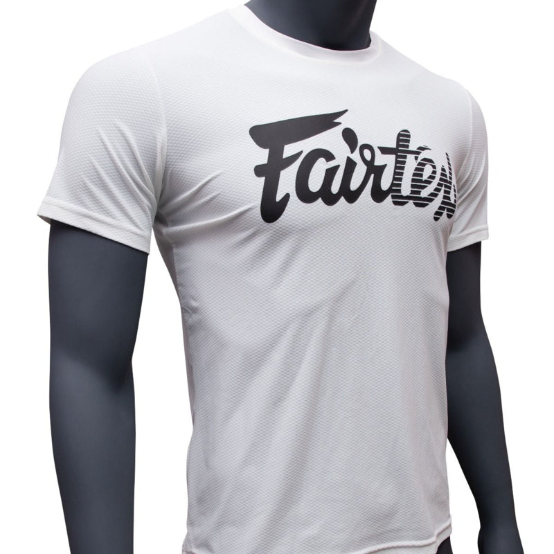 Fairtex Signature Tee - 4-Wege-Stretch - Weiß