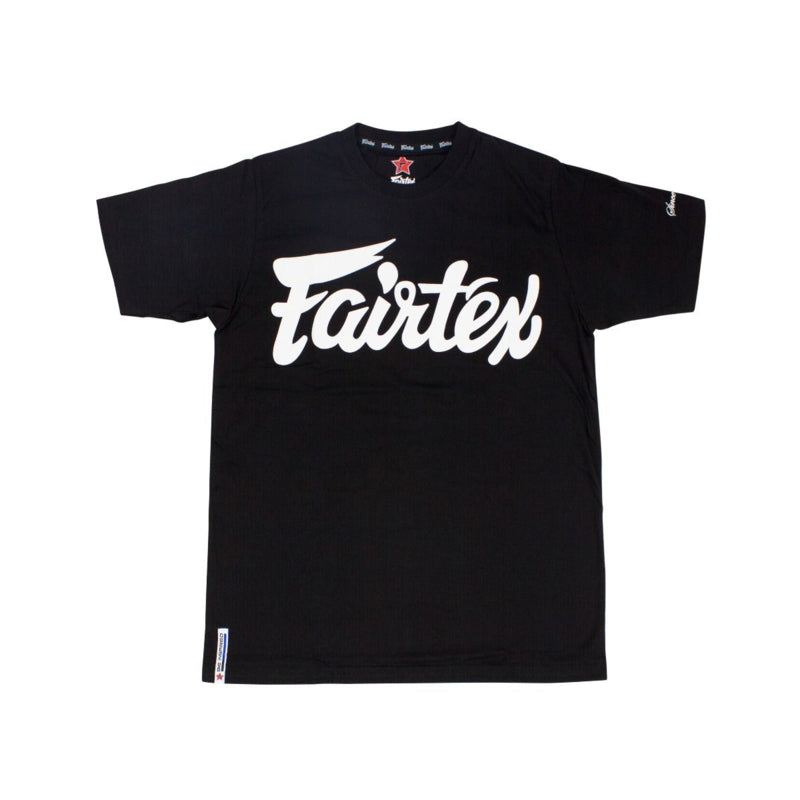 Fairtex TS7 Fairtex Script T-Shirt - Schwarz - Druck Weiß