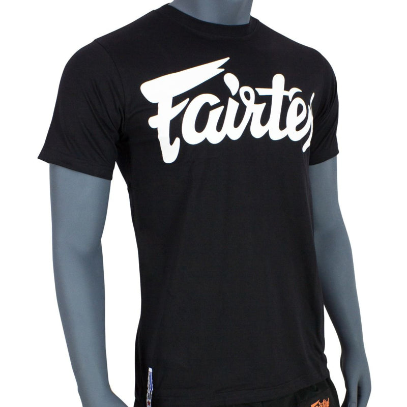 Fairtex TS7 Fairtex Script T-Shirt - Schwarz - Druck Weiß