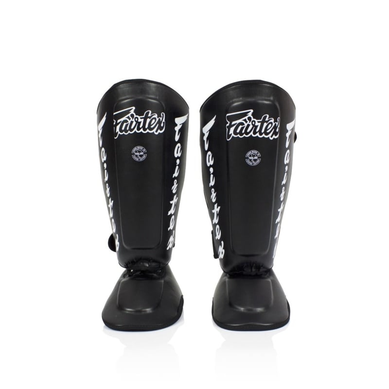 Fairtex SP7 Twister - abnehmbare Fuß- und Schienbeinschoner - Schwarz